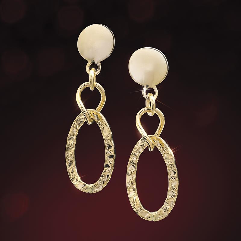 Gold Love Links Earrings